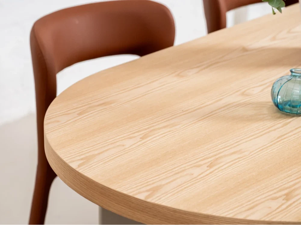 Western Round Dining Table Oak / Grey - Image 22