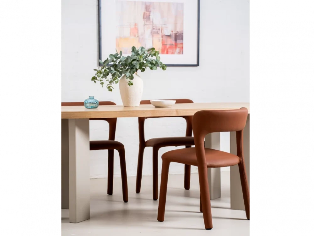 Western Round Dining Table Oak / Grey - Image 23