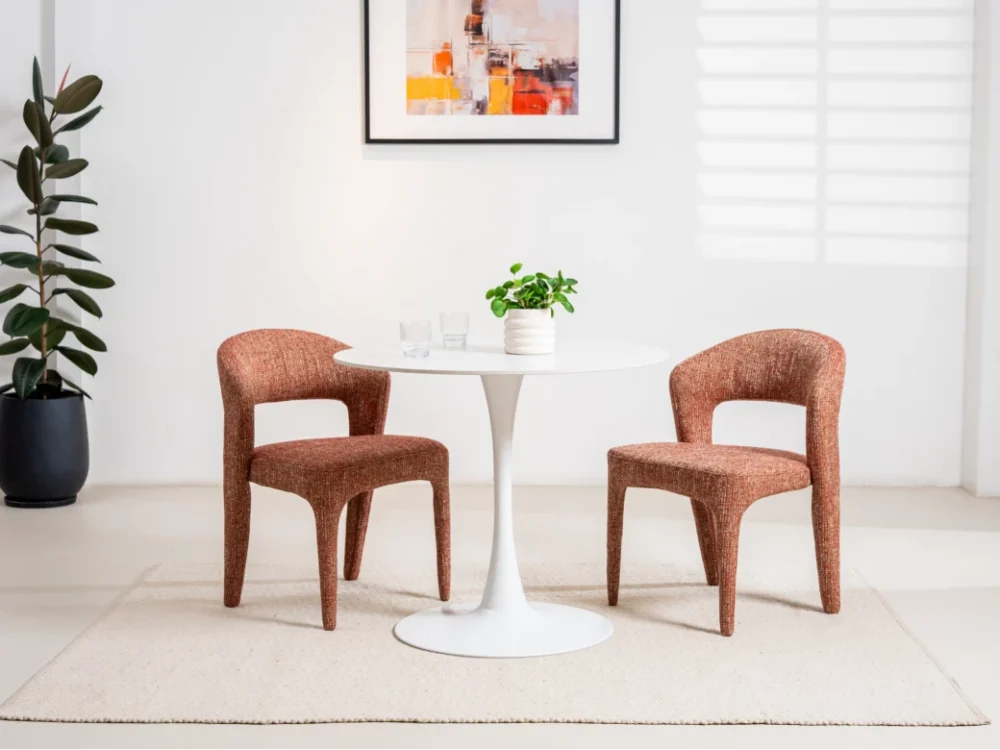 Scandi Dining Table Snow White - Image 6