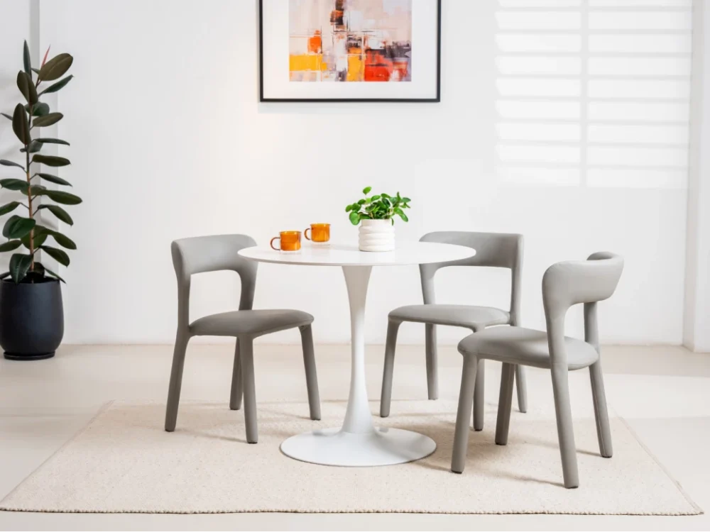 Scandi Dining Table Snow White - Image 14