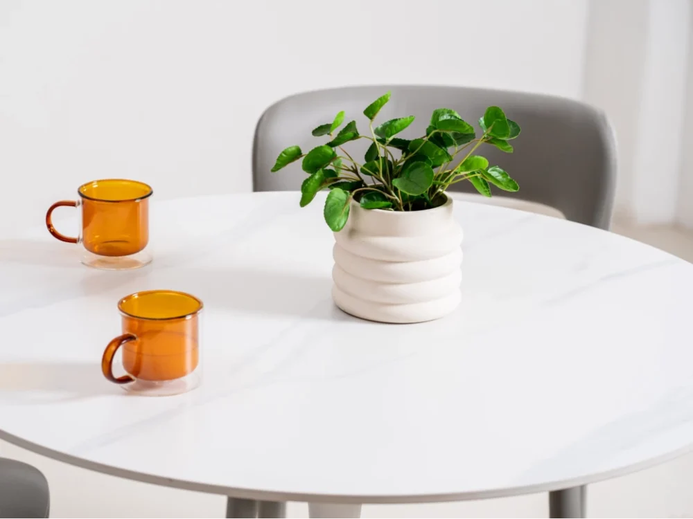Scandi Dining Table Snow White - Image 13