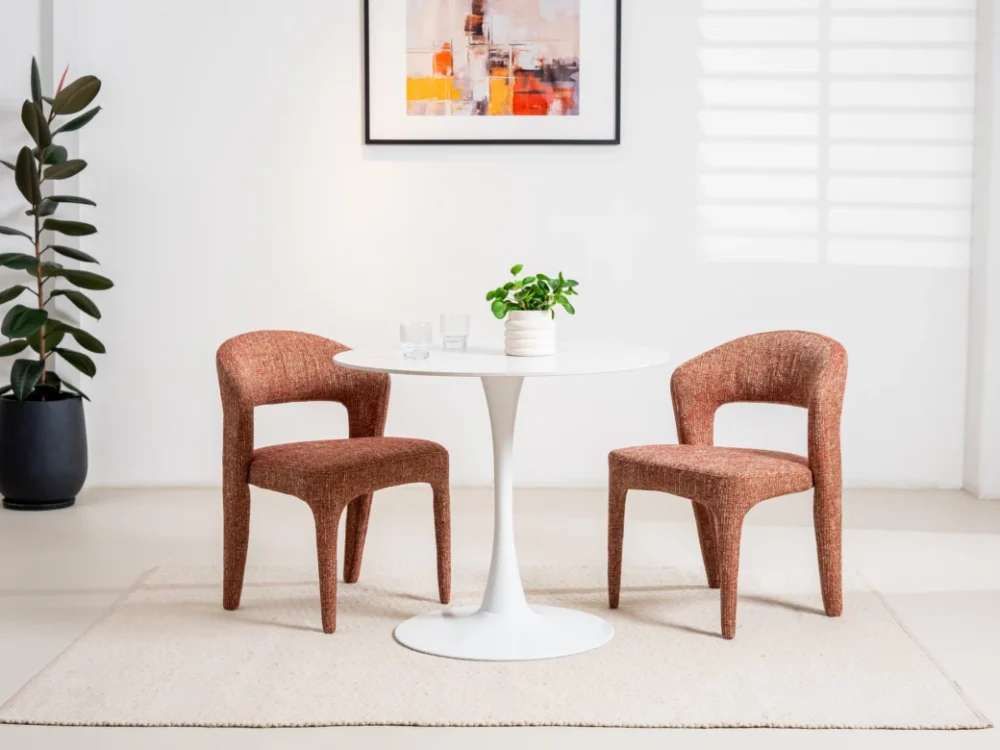 Scandi Dining Table Snow White - Image 3
