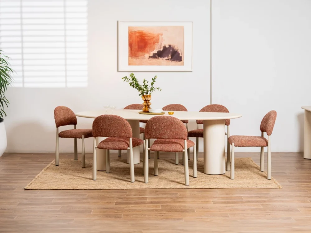 Coastal Curve Dining Table Pebble - Image 3