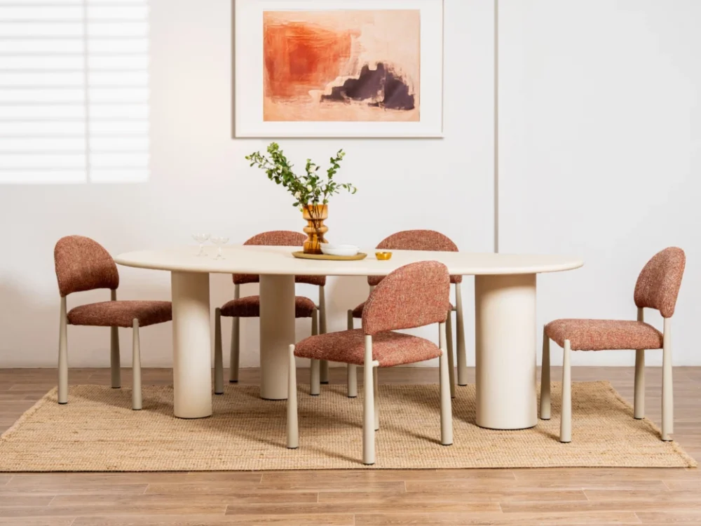 Coastal Curve Dining Table Pebble - Image 2