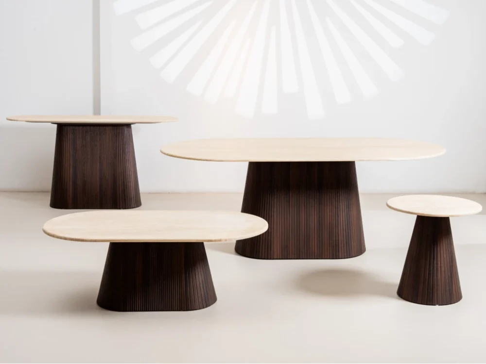 Crete Dining Table Travertine - Image 3