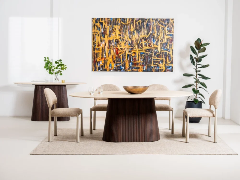 Crete Dining Table Travertine - Image 10
