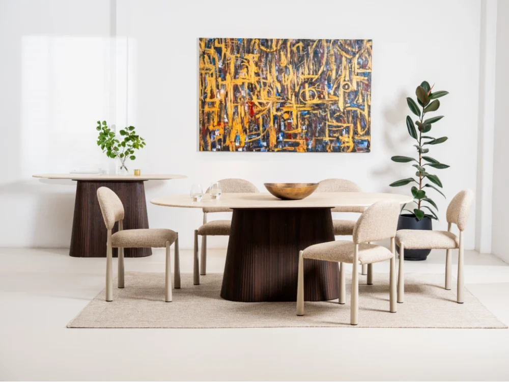 Crete Dining Table Travertine - Image 11