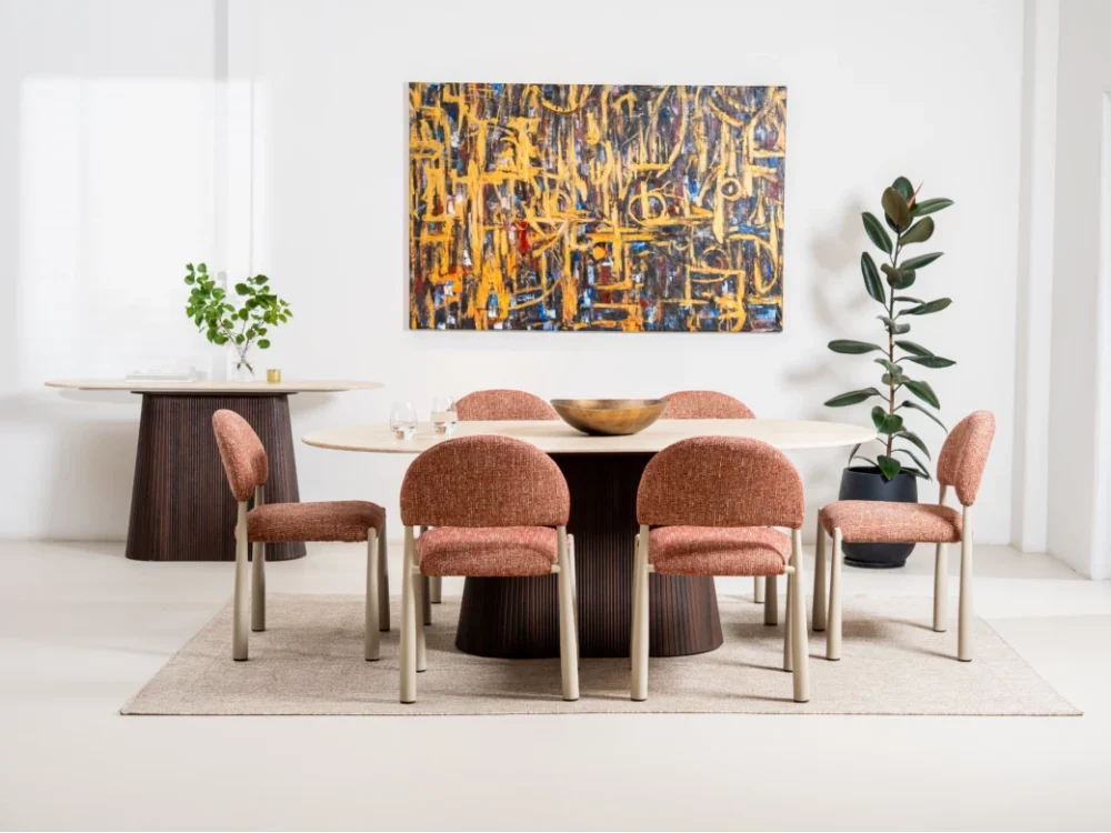 Crete Dining Table Travertine - Image 15
