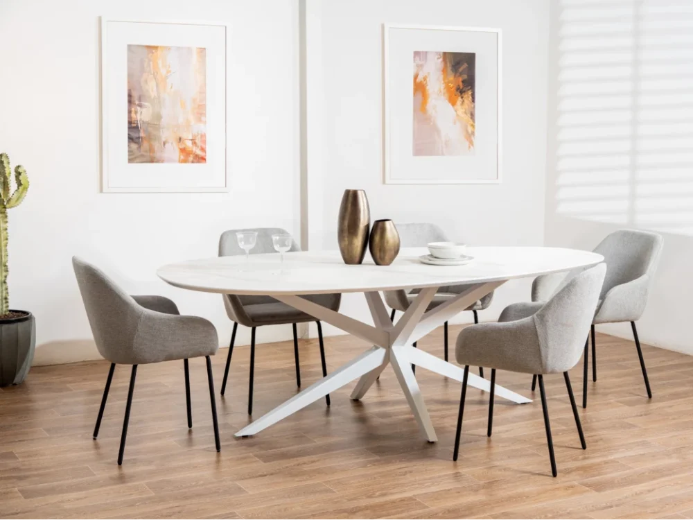 Diaz Dining Table White Cloud - Image 3