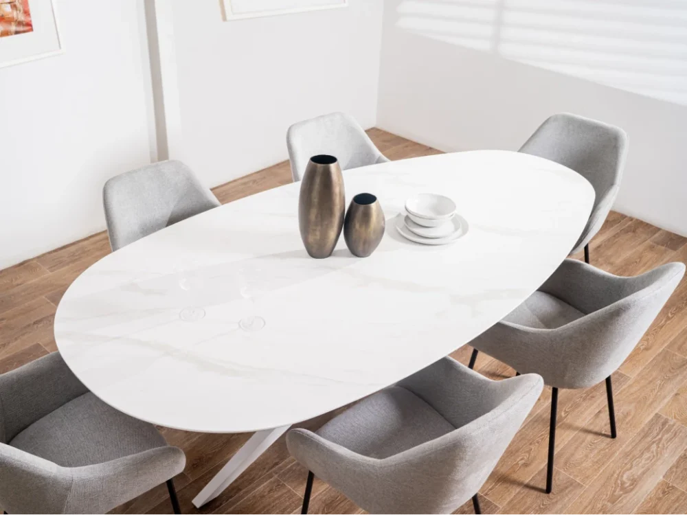 Diaz Dining Table White Cloud - Image 5