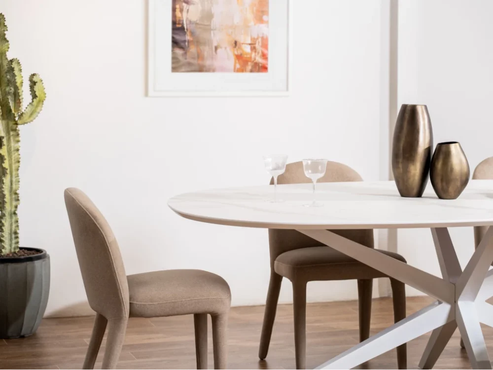Diaz Dining Table White Cloud - Image 9