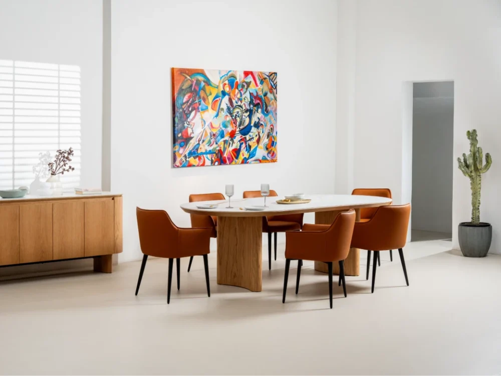 Lucerne Large Dining Table Natural With Ceramic - Image 14