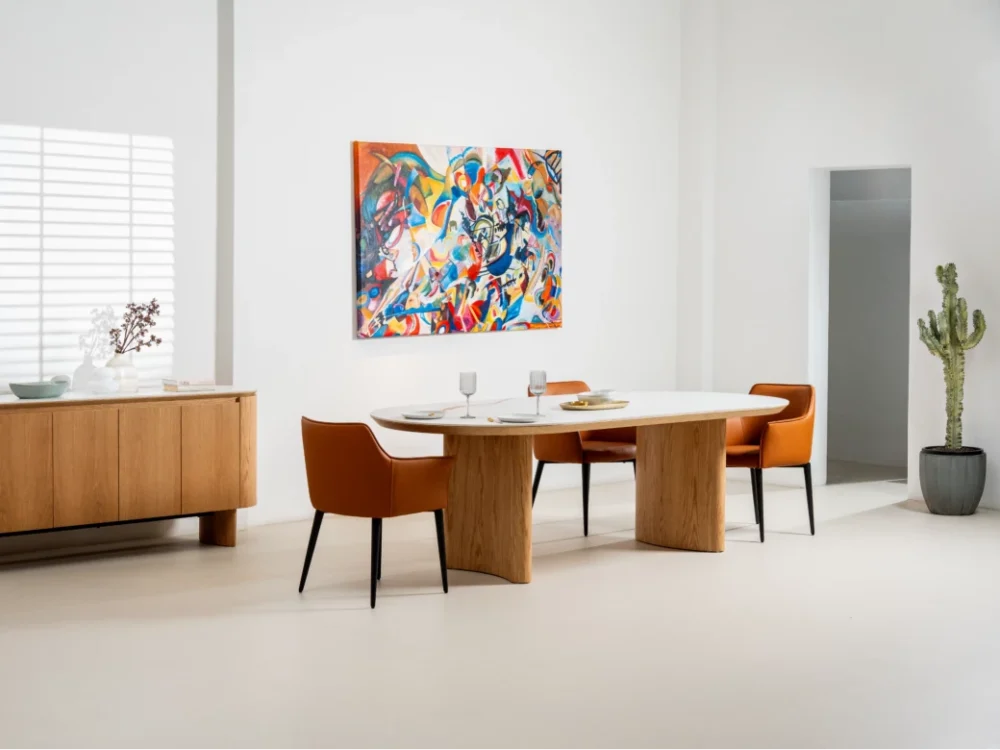 Lucerne Large Dining Table Natural With Ceramic - Image 13