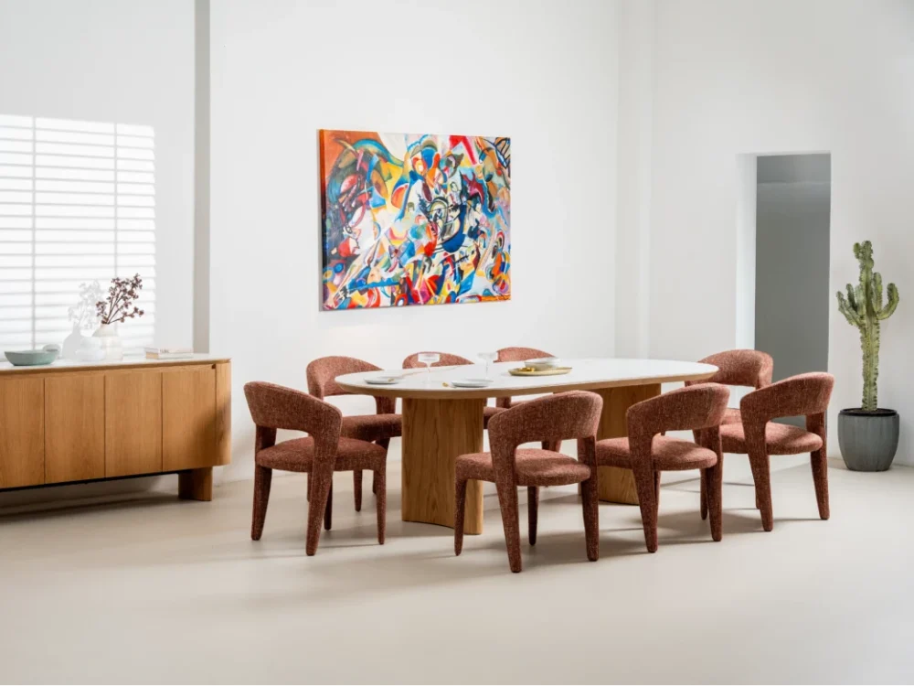 Lucerne Large Dining Table Natural With Ceramic - Image 12