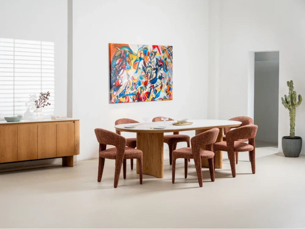 Lucerne Large Dining Table Natural With Ceramic - Image 11