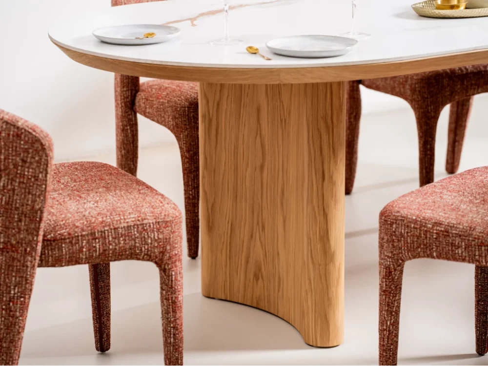 Lucerne Large Dining Table Natural With Ceramic - Image 6