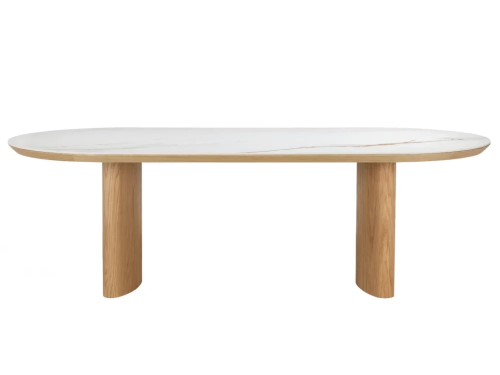 Lucerne Large Dining Table Natural With Ceramic - Image 2