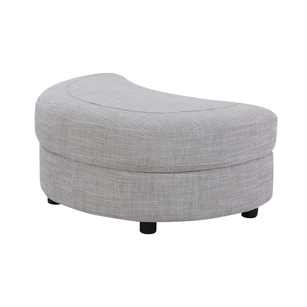 Cuddle Petite Swivel Chair & Ottoman in Byron Almond - Image 11