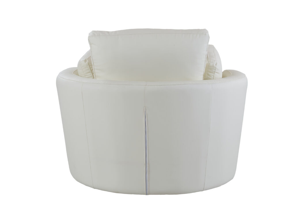 Cuddle Petite Swivel Chair in Plush Cream - Image 7