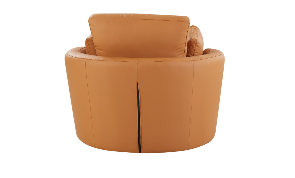 Cuddle Petite Swivel Chair in Plush Tan - Image 5