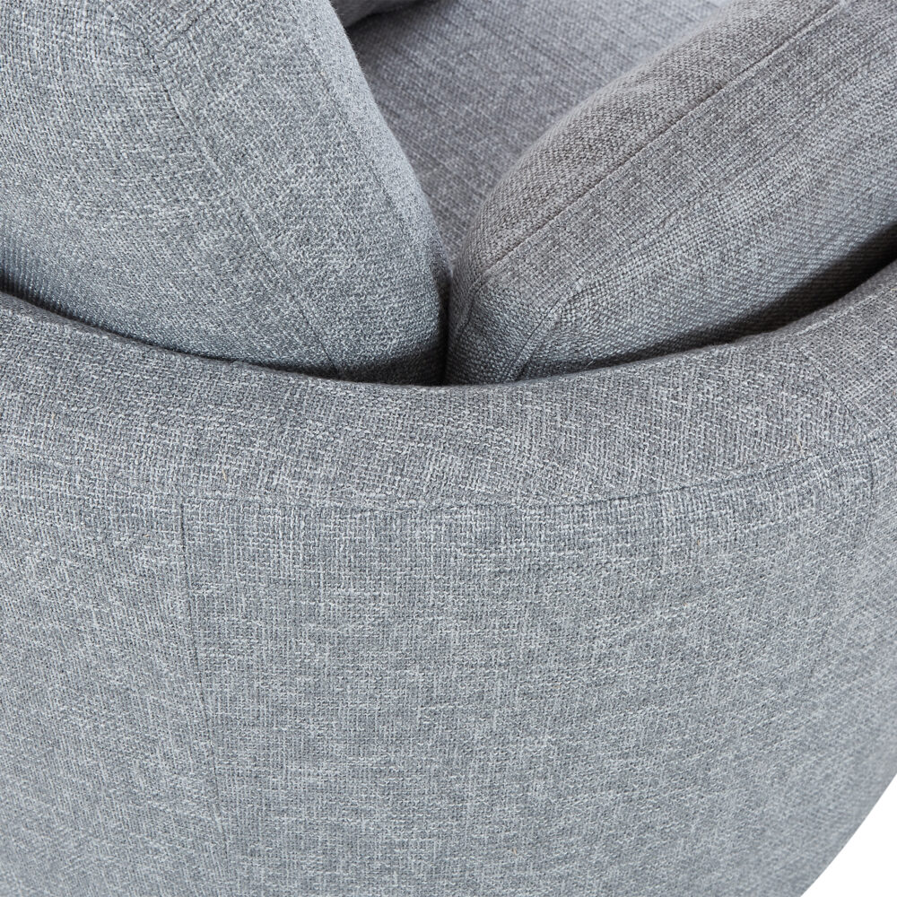 Cuddle Petite Swivel Chair & Ottoman in Byron Ash - Image 7