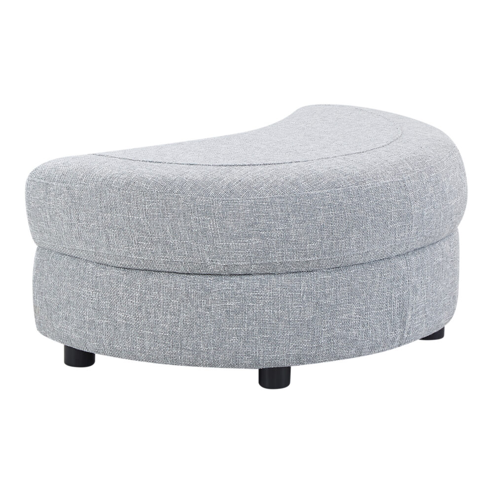 Cuddle Petite Swivel Chair & Ottoman in Byron Ash - Image 9
