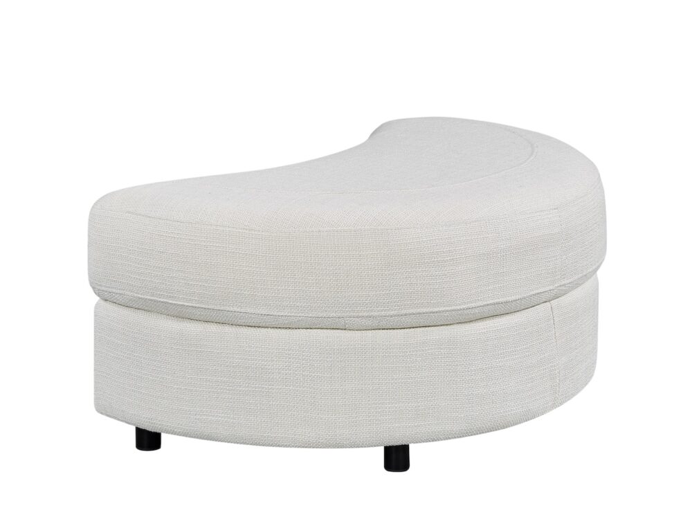 Cuddle Swivel Chair & Ottoman in Byron Ivory Fabric - Image 11