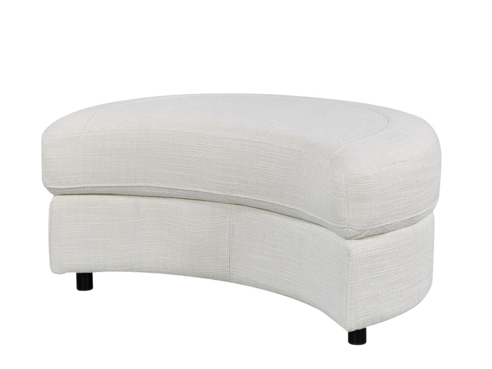 Cuddle Swivel Chair & Ottoman in Byron Ivory Fabric - Image 12
