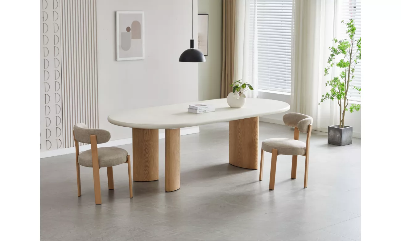 Carmo Dining Chair Beige Set of 2 (2) - Image 2