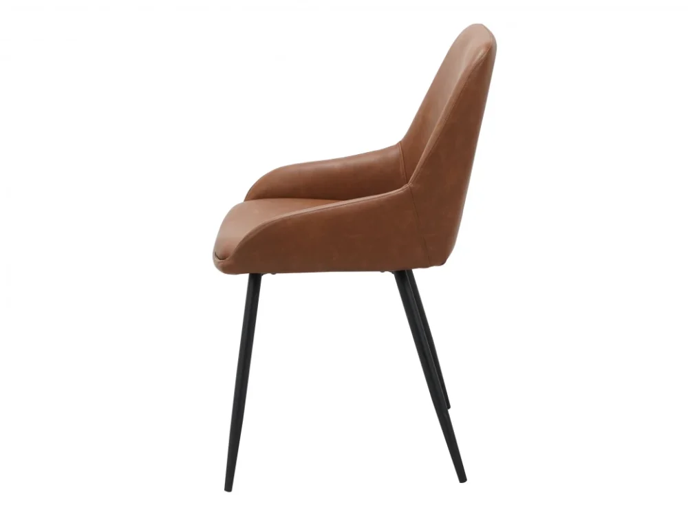Costa Dining Chair Cognac Set of 2 - Image 14