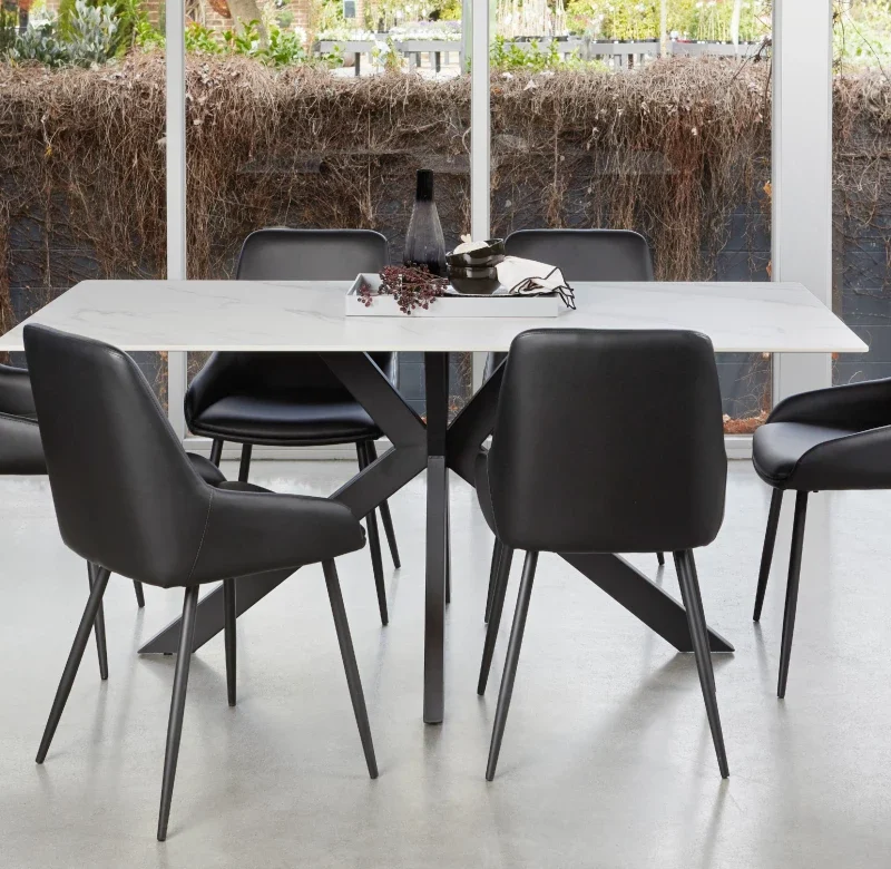 Alternative view of Costa Dining Chair Black Set of 2