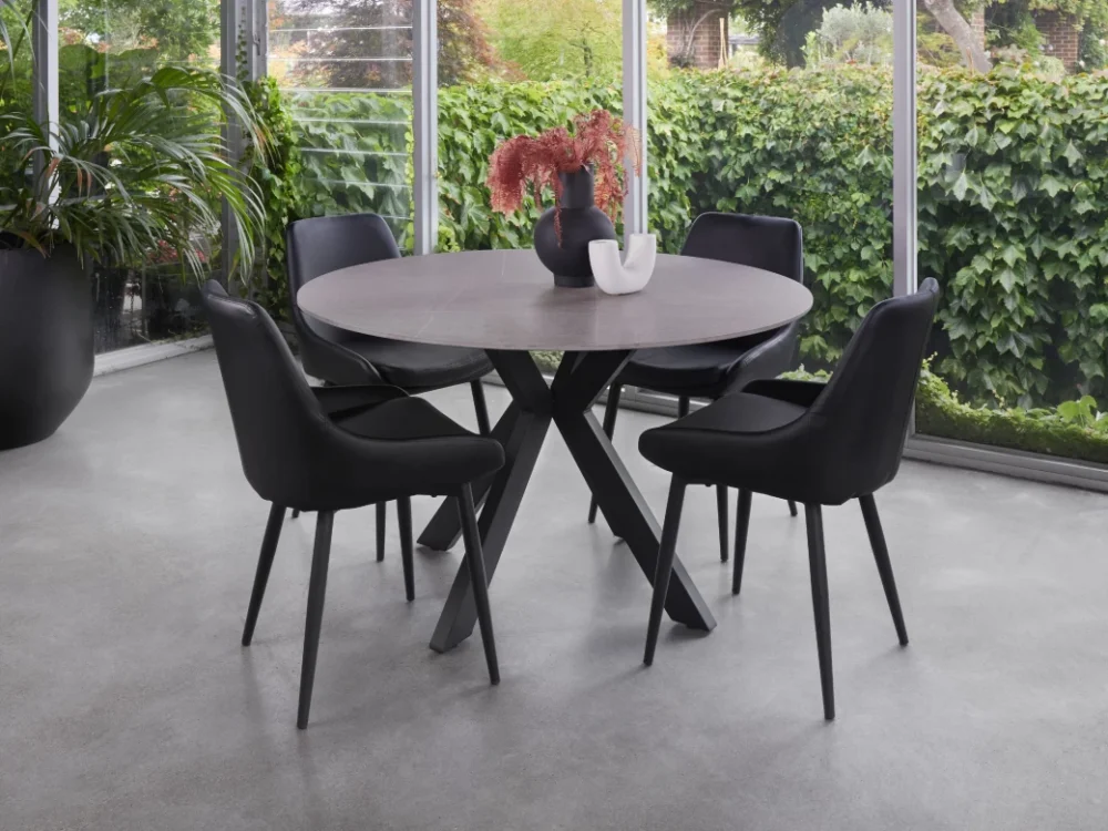 Costa Dining Chair Black Set of 2 - Image 3