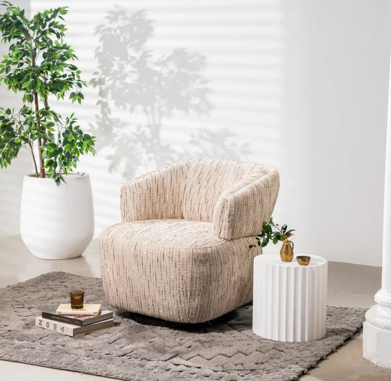 Toorak Swivel Occasional Chair Birch