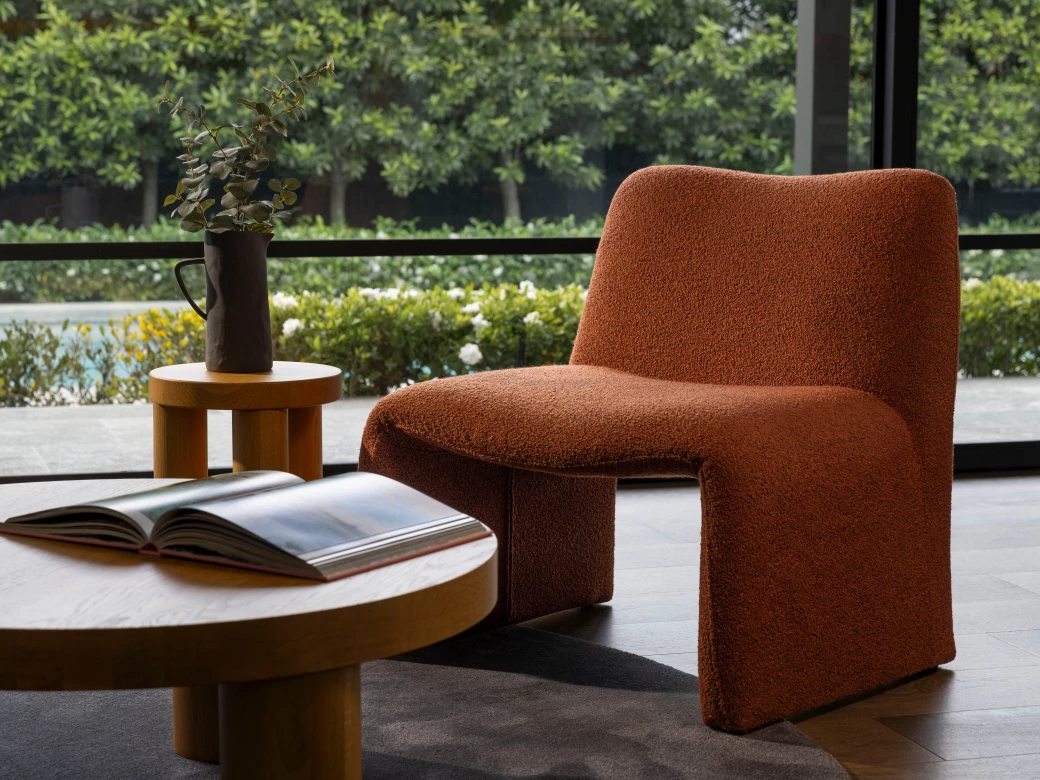 Calais Occasional Chair Terracotta