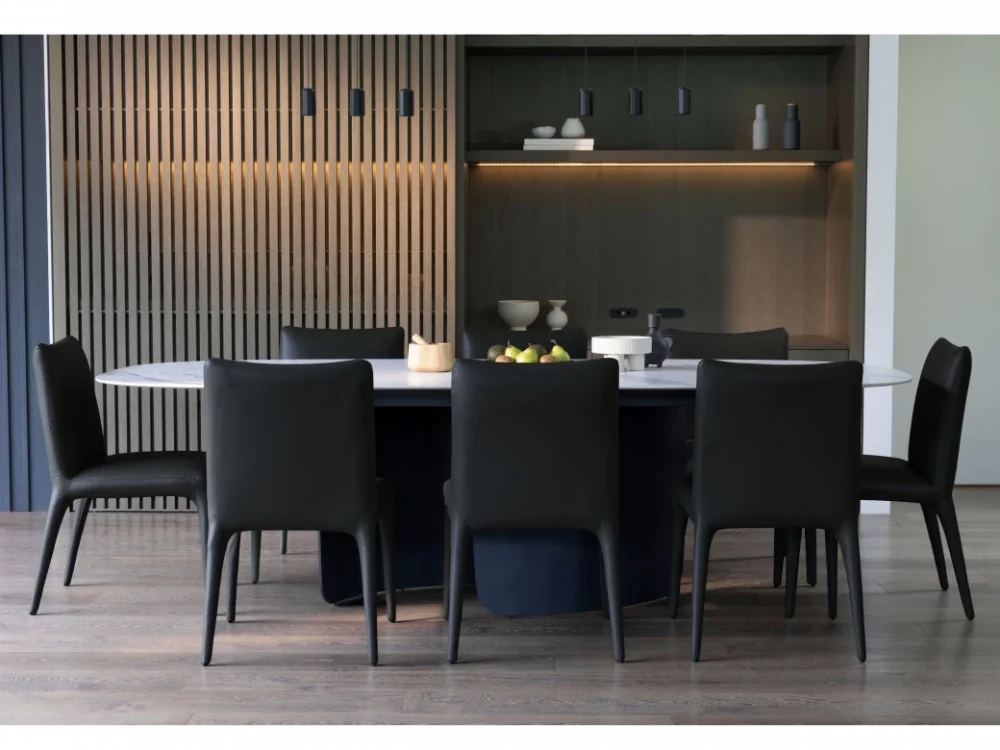 Toulon Dining Chair Black Set of 2 - Image 2