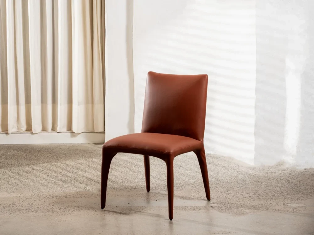 Toulon Dining Chair Tan Set of 2 - Image 5