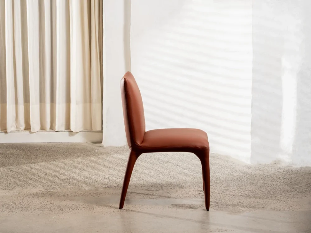 Toulon Dining Chair Tan Set of 2 - Image 3