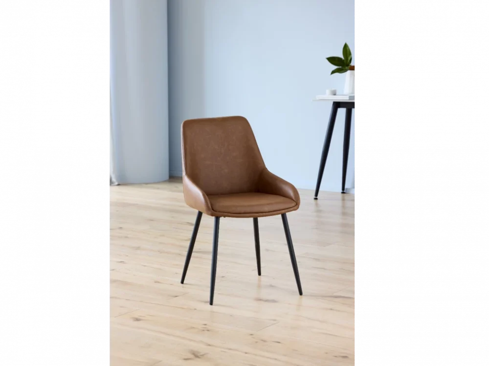Costa Dining Chair Cognac Set of 2 - Image 5
