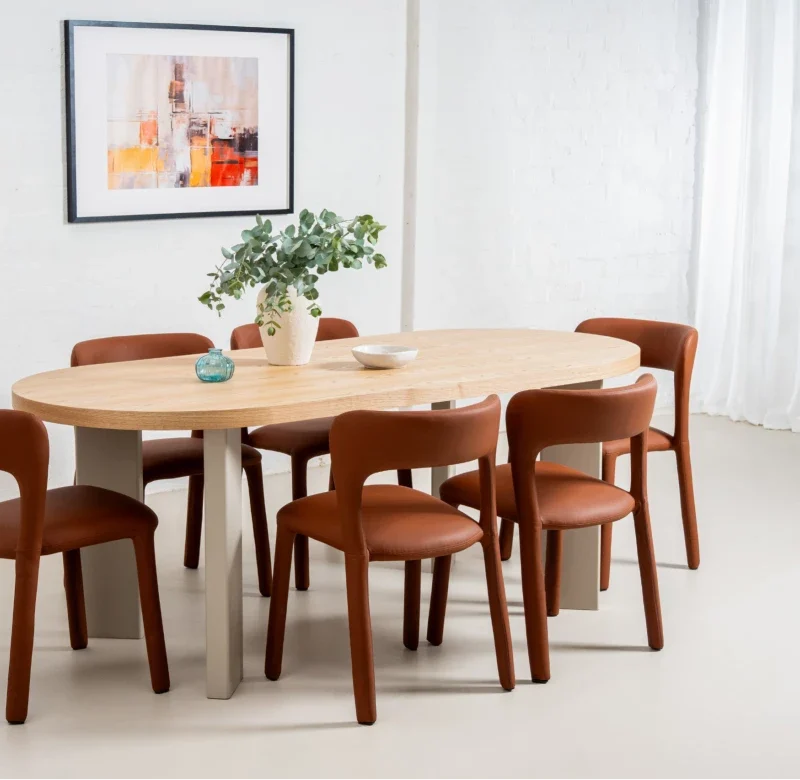 Alternative view of Madrid Dining Chair Tan Set of 2