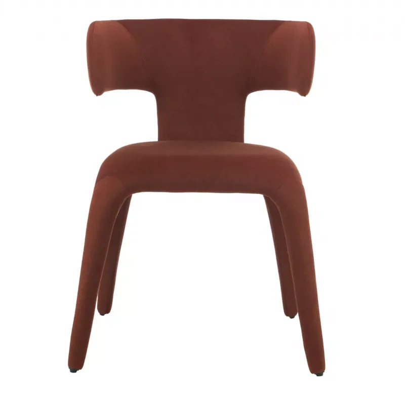 Alternative view of Taurus Dining Chair Rust Set of 2