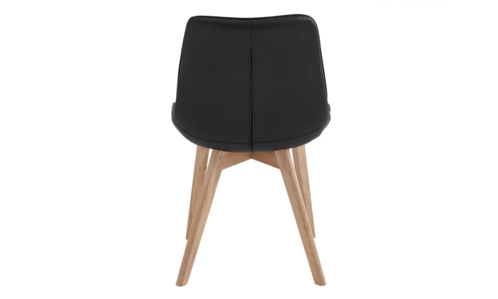 Forest Dining Chair Black / Natural Set of 2 - Image 3