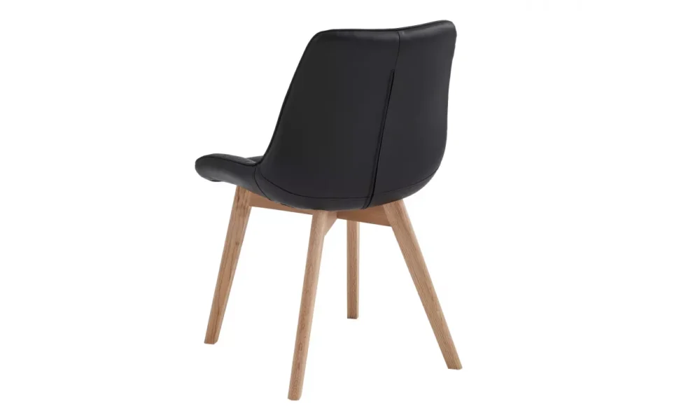 Forest Dining Chair Black / Natural Set of 2 - Image 4