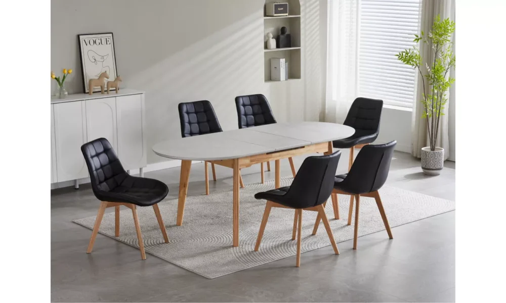 Forest Dining Chair Black / Natural Set of 2 - Image 7
