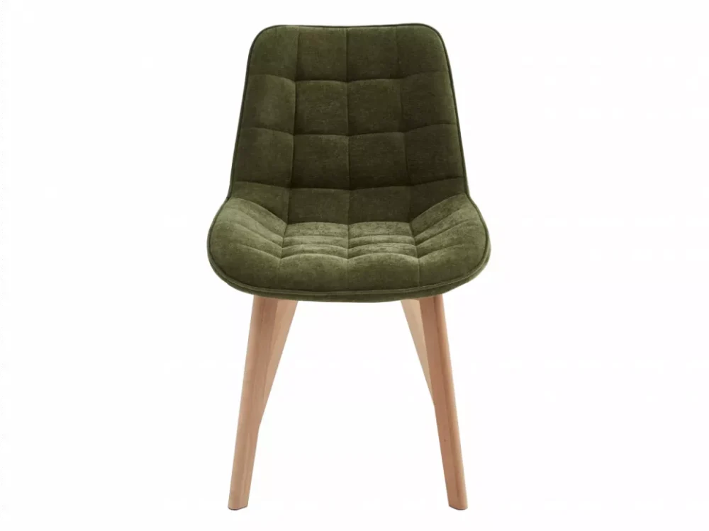 Forest Dining Chair Green / Natural Set of 2 - Image 4