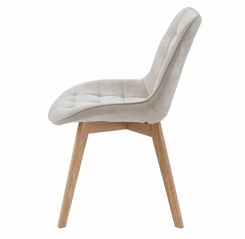 Alternative view of Forest Dining Chair Taupe / Natural Set of 4
