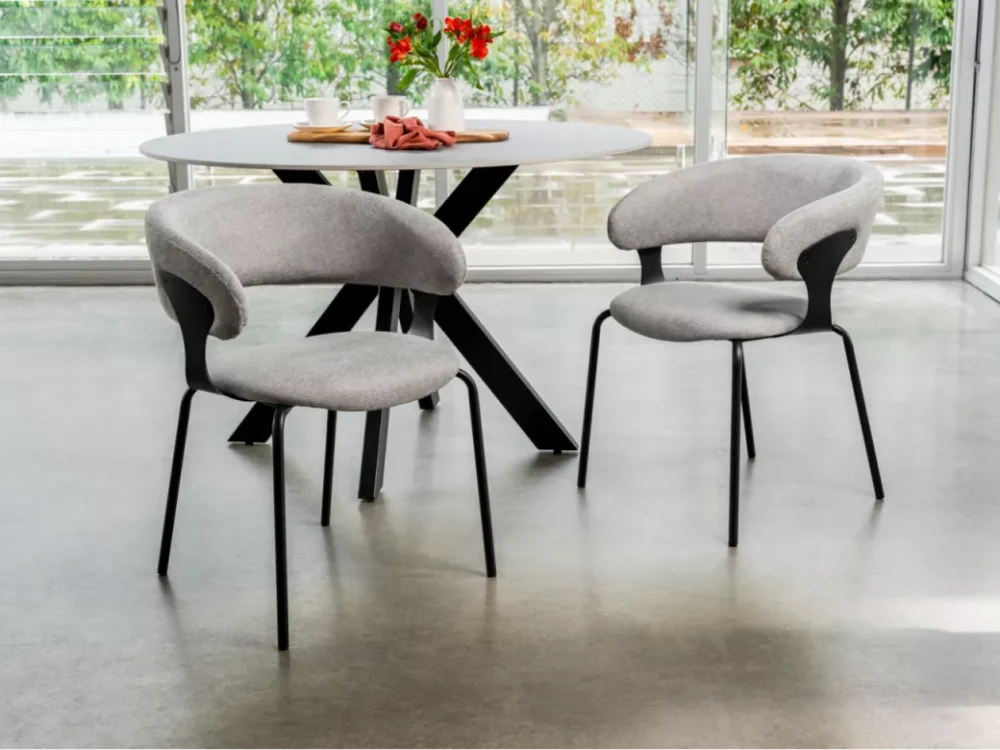 Kenny Dining Chair Silver Grey Set of 2 - Image 10
