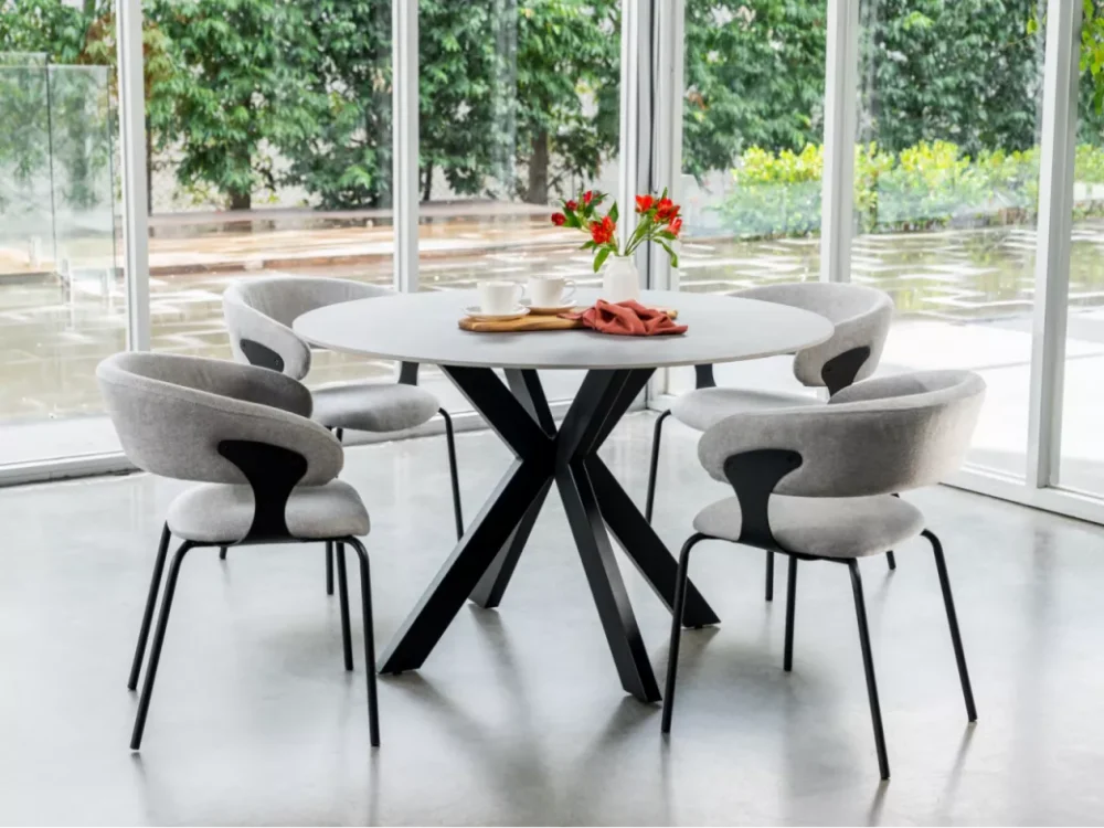 Kenny Dining Chair Silver Grey Set of 2 - Image 3