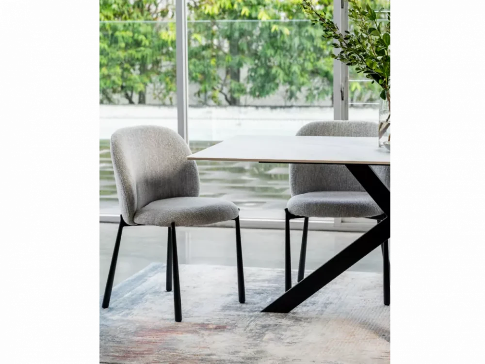 Miya Dining Chair Oyster White Set of 2 - Image 8