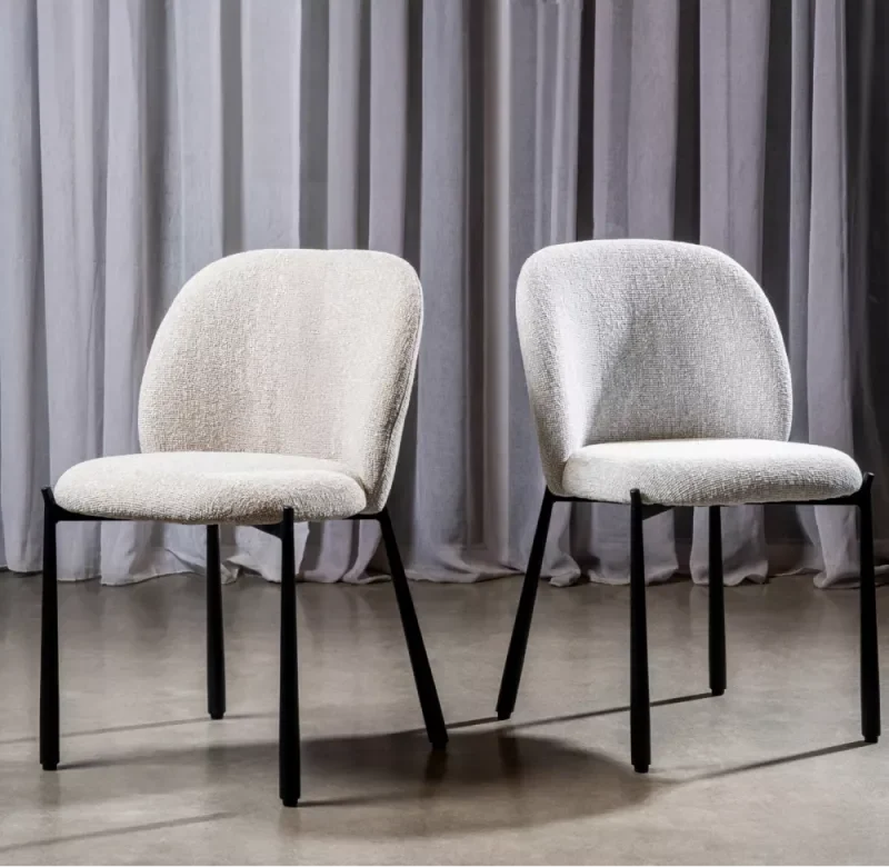 Alternative view of Miya Dining Chair Oyster White Set of 2