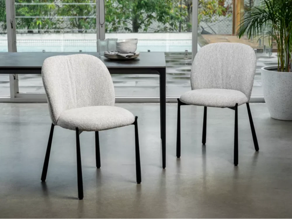 Miya Dining Chair Oyster White Set of 2 - Image 17